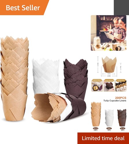 Elegant tulip cupcake liners - elegant,