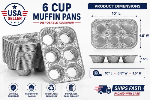 Cup aluminum foil muffin - 6,